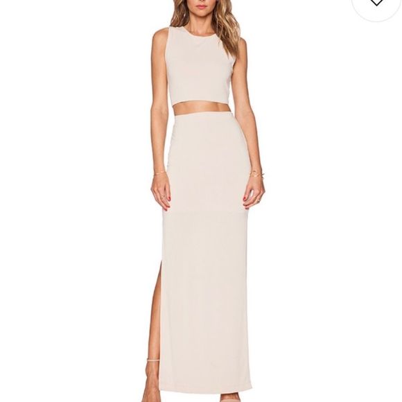 NWT Alice & Olivia | Air Nude Maxi Skirt - Picture 4 of 15
